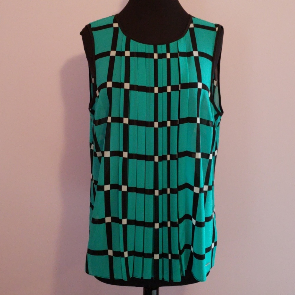 Michael Kors Ellington Pleated Blouse